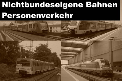 nichtbundeseigene Bahngesellschaften Personenverkehr